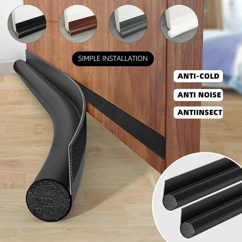 Adjustable Door Bottom Seal Weatherstrip β a durable, weather-resistant under door seal designed to block drafts, dust, noise, and pests. Flexible, cut-to-fit design for a snug fit on wood, metal, and plastic doors, improving insulation and energy efficiency.