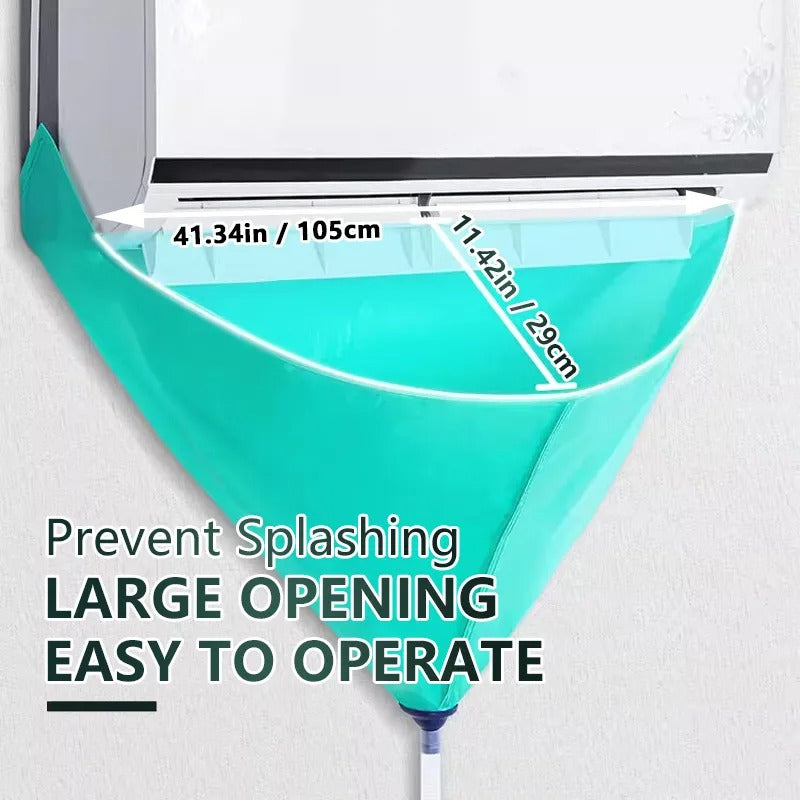 Air Conditioner Cleaning Kit XT β a complete air conditioner cleaning tool with a leak-proof cover, drainage hose, brushes, and spray nozzle. Designed for deep cleaning AC units, preventing spills, and ensuring efficient maintenance for extended lifespan and performance.