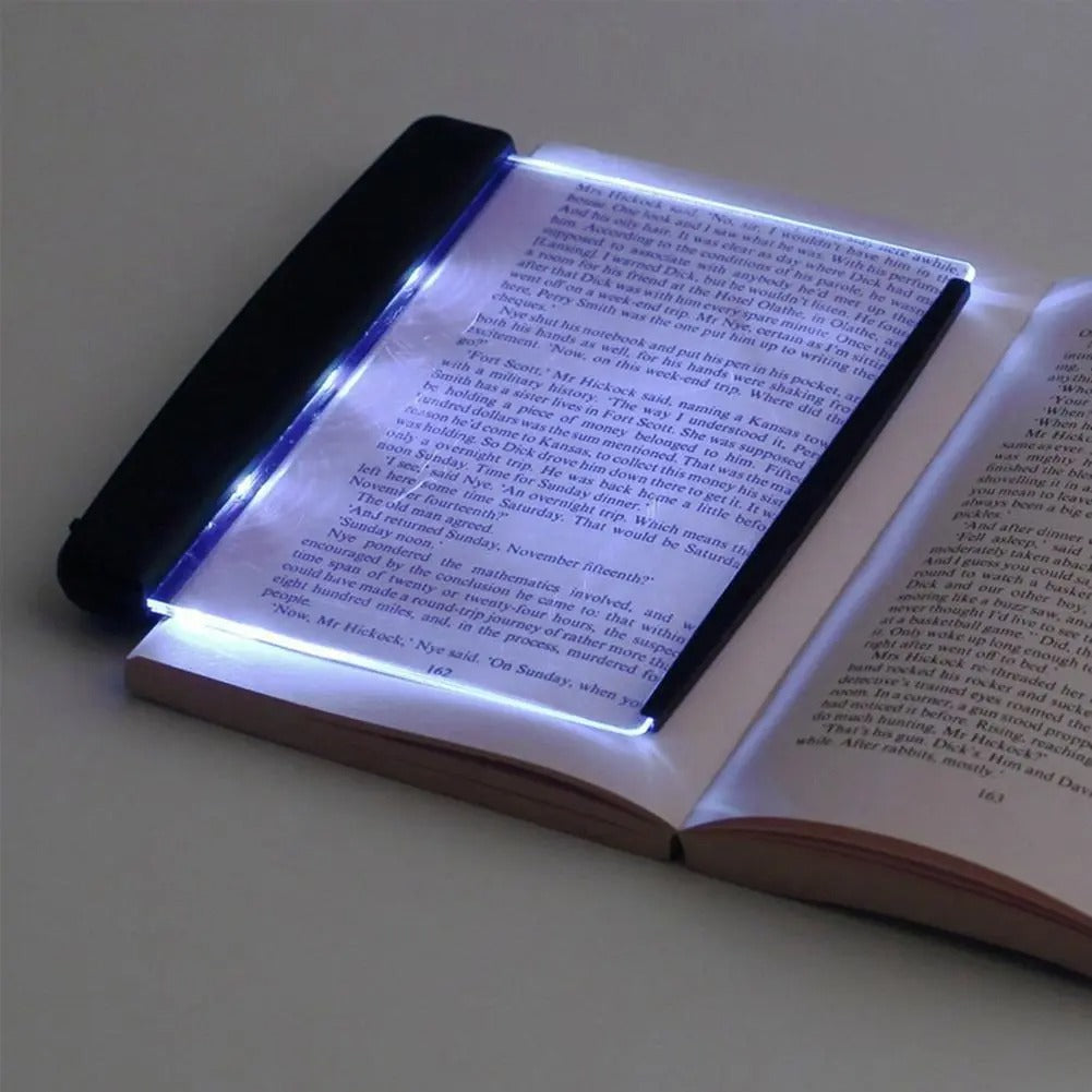 LED Tablet Book Light β a portable, glare-free reading lamp with adjustable brightness settings. Designed for books, tablets, and notebooks, it provides natural daylight illumination to reduce eye strain. Ideal for students, professionals, and nighttime reading.
