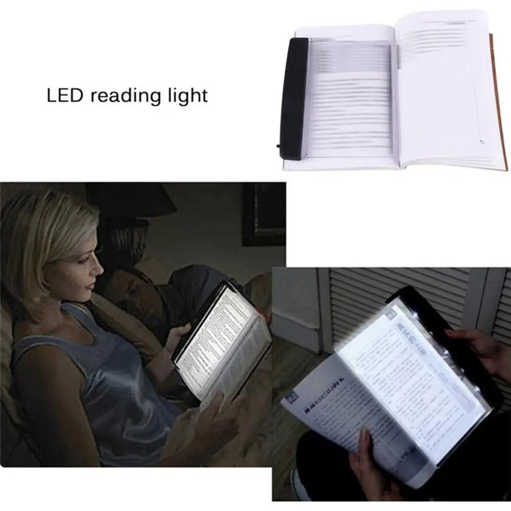 LED Tablet Book Light β a portable, glare-free reading lamp with adjustable brightness settings. Designed for books, tablets, and notebooks, it provides natural daylight illumination to reduce eye strain. Ideal for students, professionals, and nighttime reading.