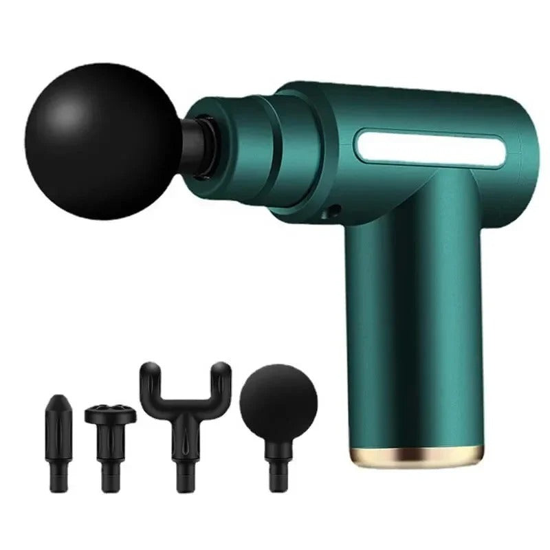 Mini Massage Gun XT β a compact, portable mini massage gun with 4 attachments for targeted muscle relief. Features adjustable speed settings, a quiet yet powerful motor, and a long-lasting rechargeable battery. Ideal for athletes, fitness enthusiasts, and everyday relaxation.
