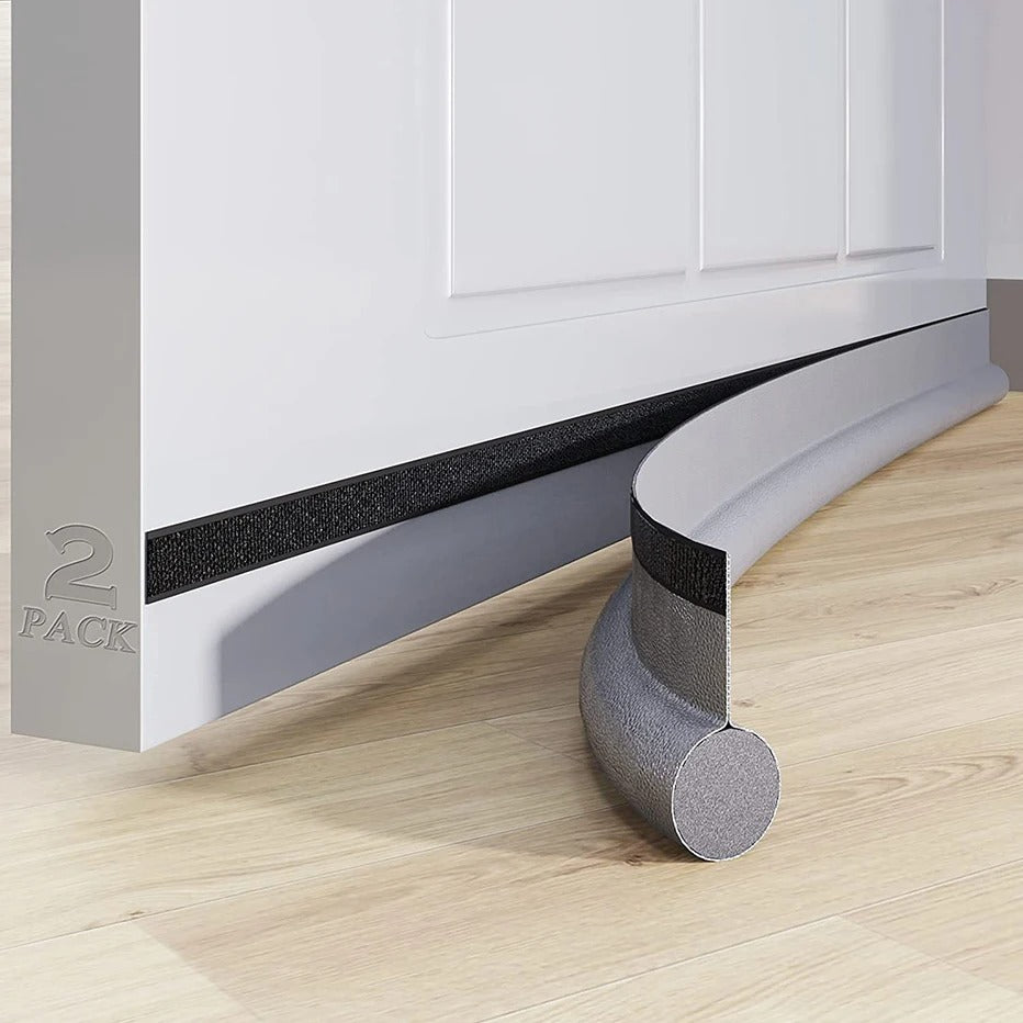Adjustable Door Bottom Seal Weatherstrip – a durable, weather-resistant under door seal designed to block drafts, dust, noise, and pests. Flexible, cut-to-fit design for a snug fit on wood, metal, and plastic doors, improving insulation and energy efficiency.