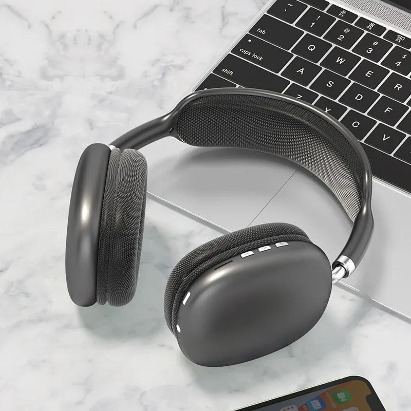 Bluetooth Noise Reduction Headset – designed for clear calls and immersive audio with a noise-reducing microphone. Features cushioned ear cups for comfort, deep bass, and seamless Bluetooth connectivity. Ideal for work, gaming, and travel.