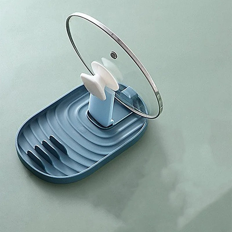  Foldable Lid Holder+ – a sleek, space-saving foldable pot lid holder designed to keep countertops clutter-free. Perfect for holding pot lids, spatulas, and ladles, with a stylish Nordic-inspired design and compact, foldable structure for easy storage. Crafted from high-quality, water-resistant materials for effortless cleaning.