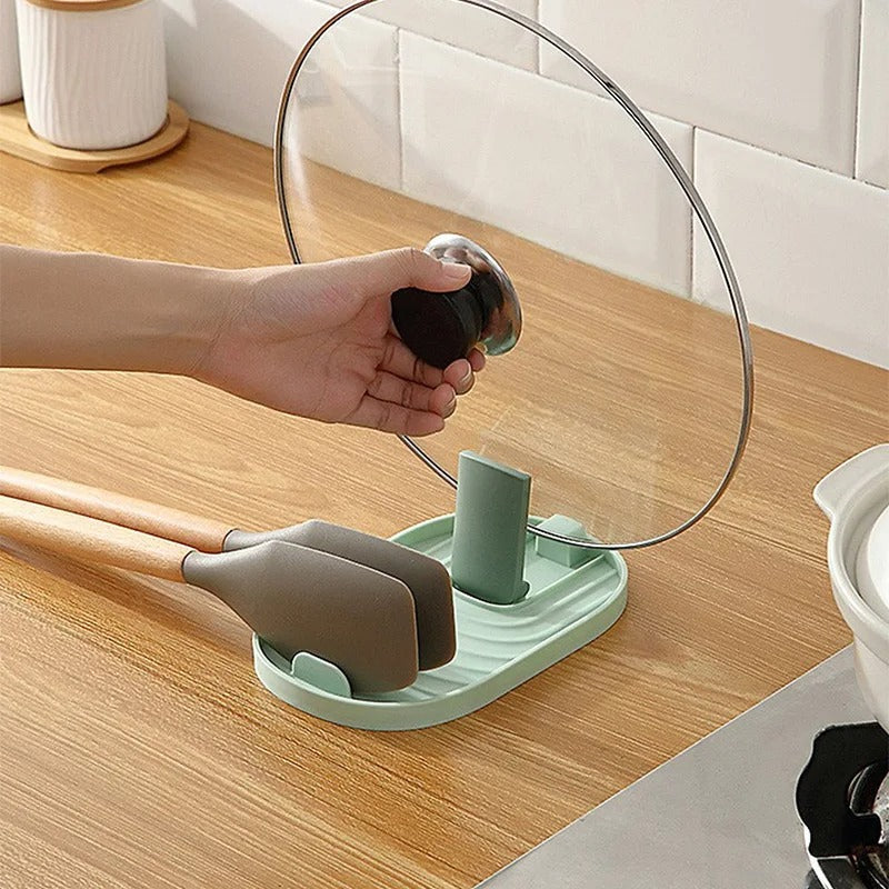  Foldable Lid Holder+ – a sleek, space-saving foldable pot lid holder designed to keep countertops clutter-free. Perfect for holding pot lids, spatulas, and ladles, with a stylish Nordic-inspired design and compact, foldable structure for easy storage. Crafted from high-quality, water-resistant materials for effortless cleaning.