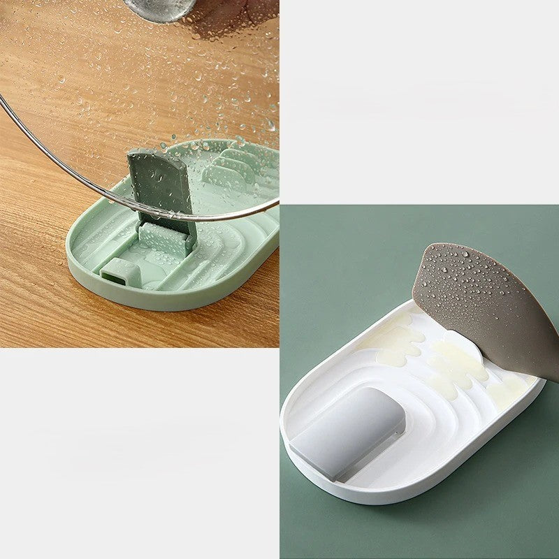  Foldable Lid Holder+ – a sleek, space-saving foldable pot lid holder designed to keep countertops clutter-free. Perfect for holding pot lids, spatulas, and ladles, with a stylish Nordic-inspired design and compact, foldable structure for easy storage. Crafted from high-quality, water-resistant materials for effortless cleaning.