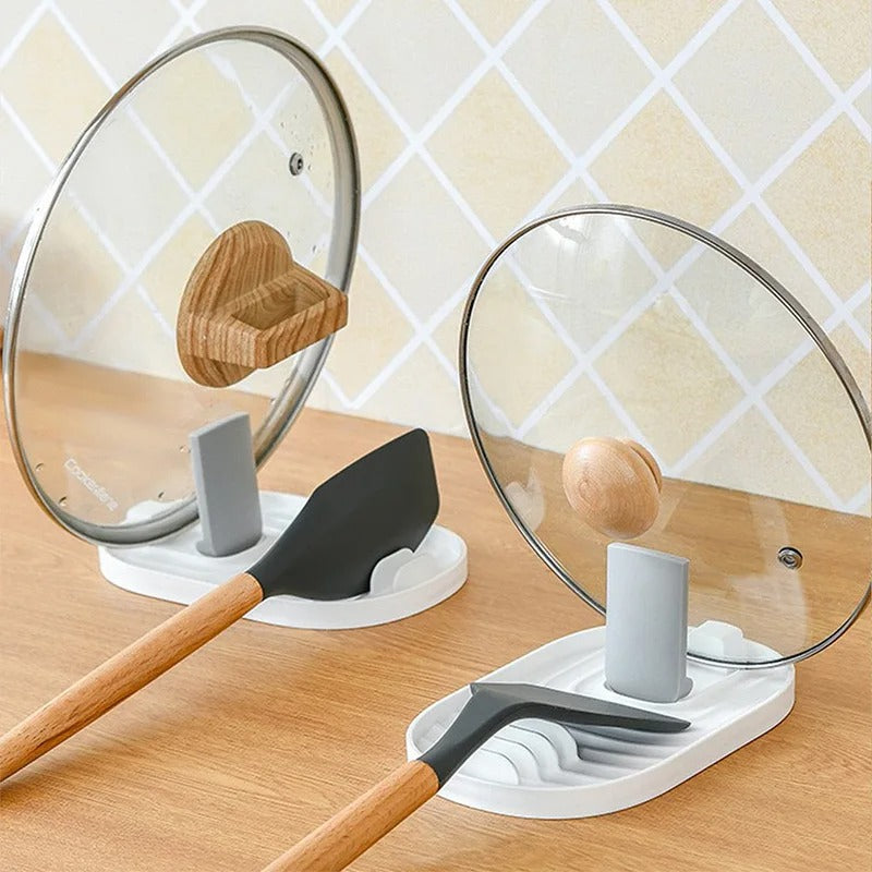  Foldable Lid Holder+ – a sleek, space-saving foldable pot lid holder designed to keep countertops clutter-free. Perfect for holding pot lids, spatulas, and ladles, with a stylish Nordic-inspired design and compact, foldable structure for easy storage. Crafted from high-quality, water-resistant materials for effortless cleaning.