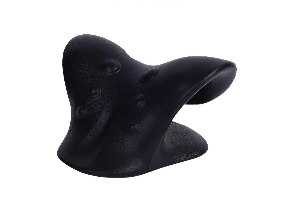  Neck and Shoulder Decompression Device – a contoured cervical neck decompression device designed to relieve tension, improve posture, and promote relaxation. Lightweight, portable, and made with soft, breathable fabric for comfort at home, office, or travel.